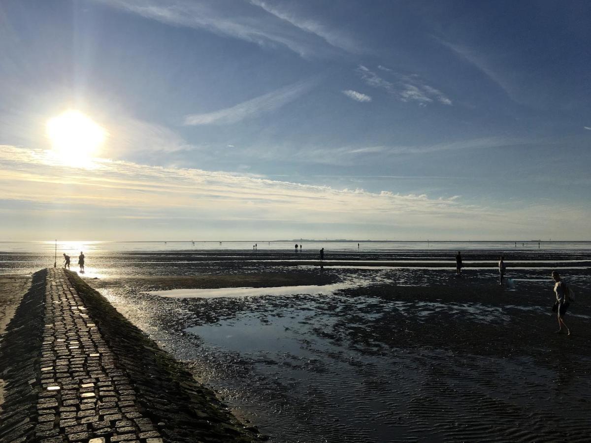 Luettje Huus Frieda Mit Strandkorb Am Strand Von Mai Bis September Leilighet Cuxhaven Eksteriør bilde